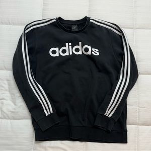 Black, Adidas, Large, Sweatshirt